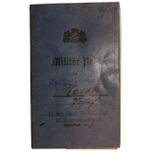 Militärpaß- II Ers.Bat.15.Inf.-Rgt. II Rekrutendepot- issued to Josef Reich